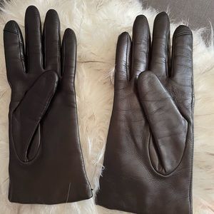 Jcrew leather e-tip gloves